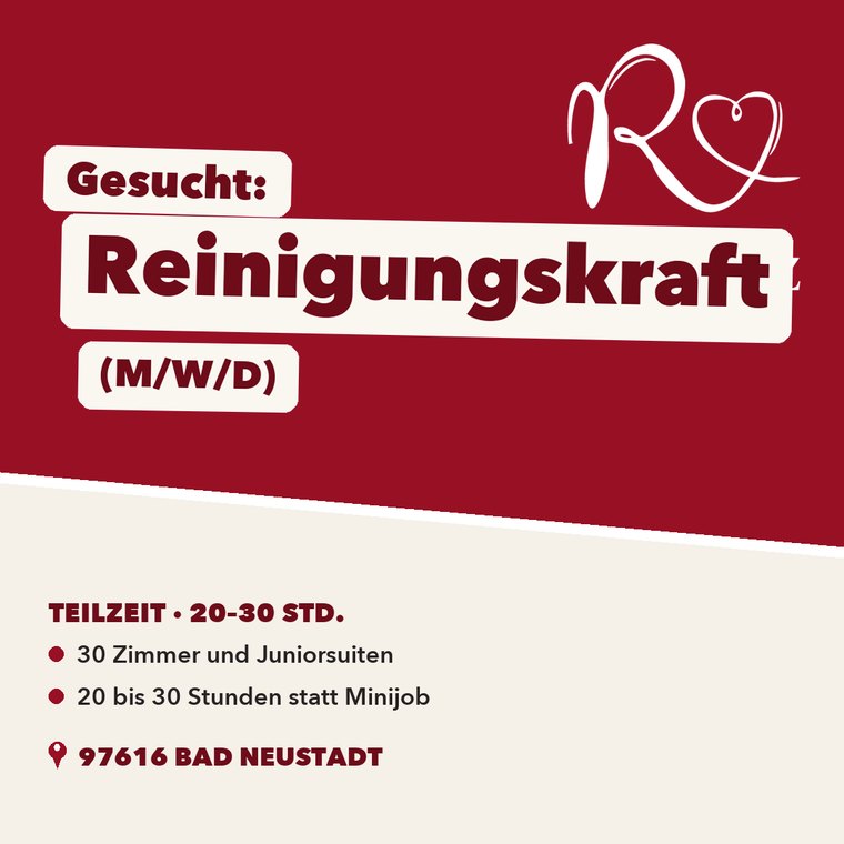 Motiv 4 — Volltonfläche in Weinrot mit Stellenbezeichnung